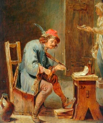 Man die een viool speelt, 1800-50